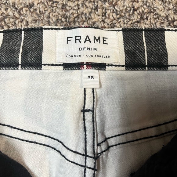 Frame Denim Le Sylvie Band Stripe Straight Leg Jeans - Picture 5 of 5